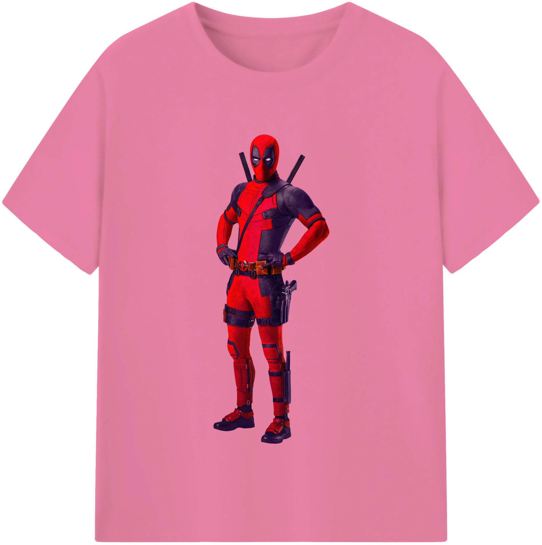 （画像用） Deadpool デッドプール 綿100％半袖Tシャツ（フロントプリント）